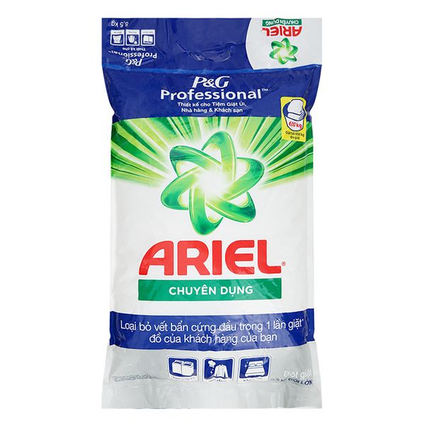  Bột giặt Ariel sạch hoản hảo hương nắng mai khử mùi hôi gói 8,5 kg 