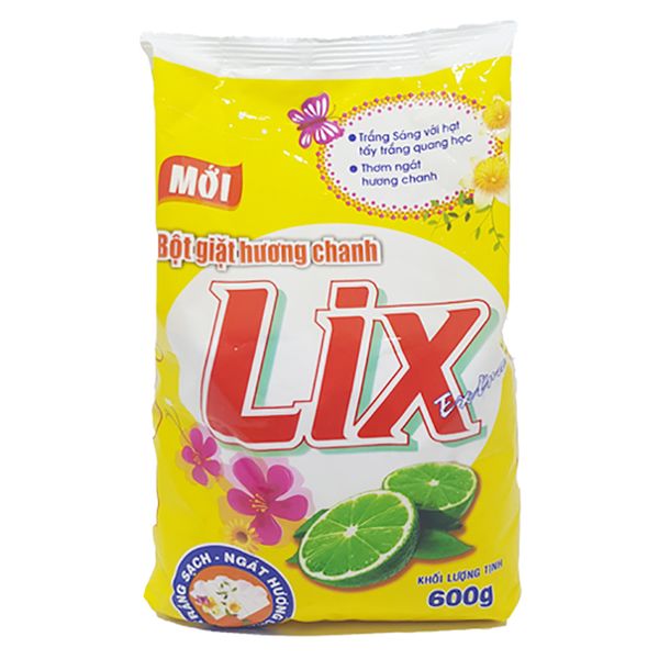  Bột giặt Lix Extra hương chanh túi 550g 