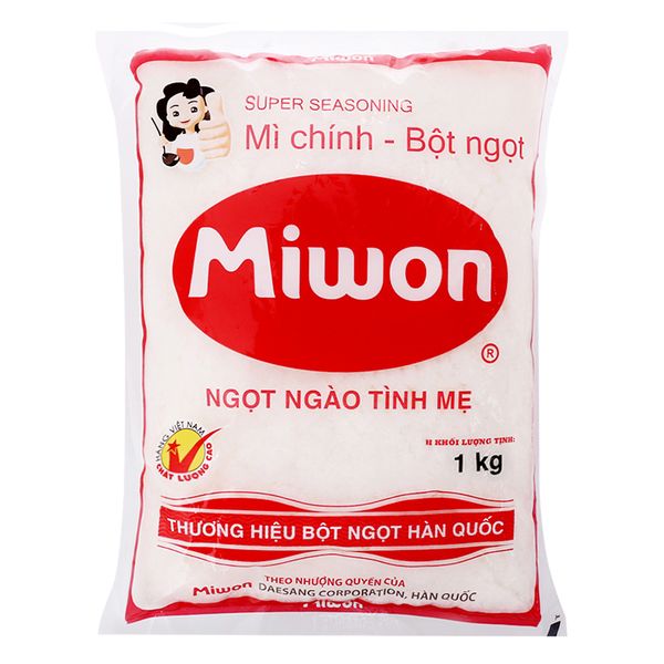  Bột ngọt Miwon hạt nhỏ gói 1kg 