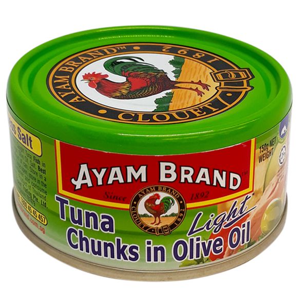  Cá ngừ khúc ngâm dầu Olive Ayam Brand hộp 150g 