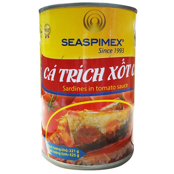  Cá trích sốt cà Seaspimex hộp 425g 