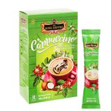  Cà phê Cappuccino TNI King Coffee hương dừa 12 gói x 20g hộp 240g 