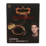  Cà phê đen TNI King Coffee Americano Premium 15 gói x 1g hộp 15g 