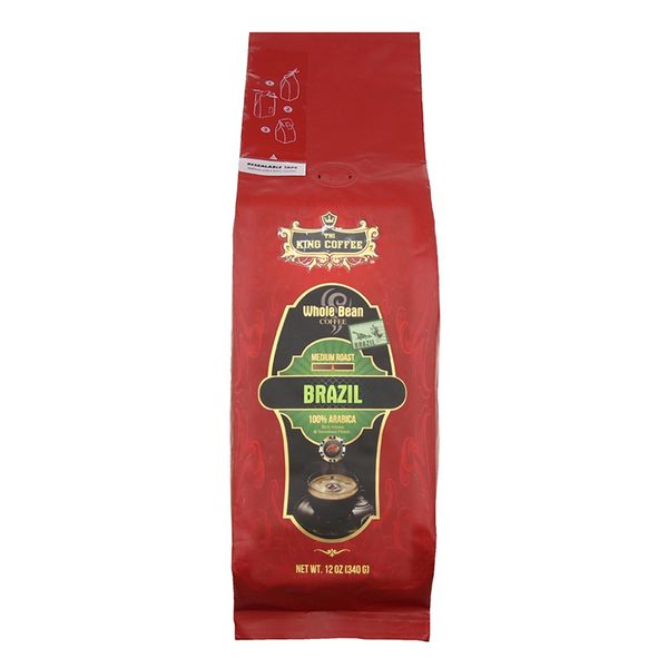  Cà phê nguyên hạt King Coffee Arabica Brazil gói 340g 