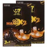  Cà phê sữa Trung Nguyên G7 gu mạnh X2 12 gói x 25g bộ 2 hộp x 300g 