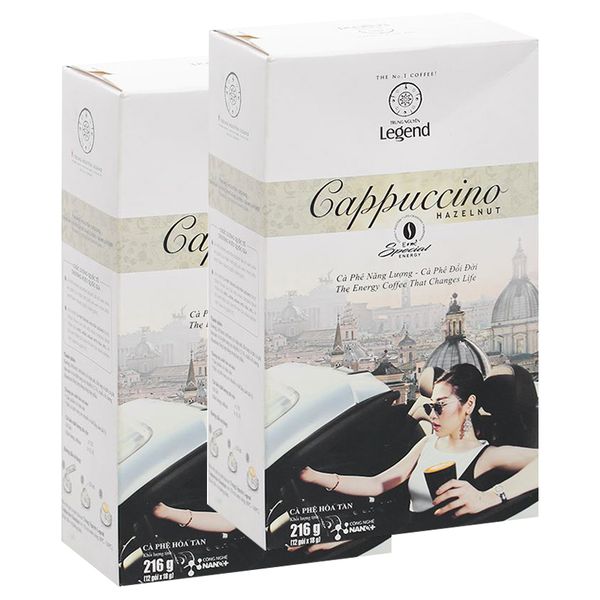  Cà phê Trung Nguyên Cappuccino G7 hazelnut bộ 2 hộp x 216g 
