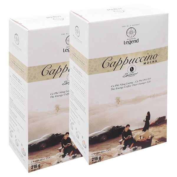  Cà phê Trung Nguyên Cappuccino G7 mocha bộ 2 hộp x 216g 