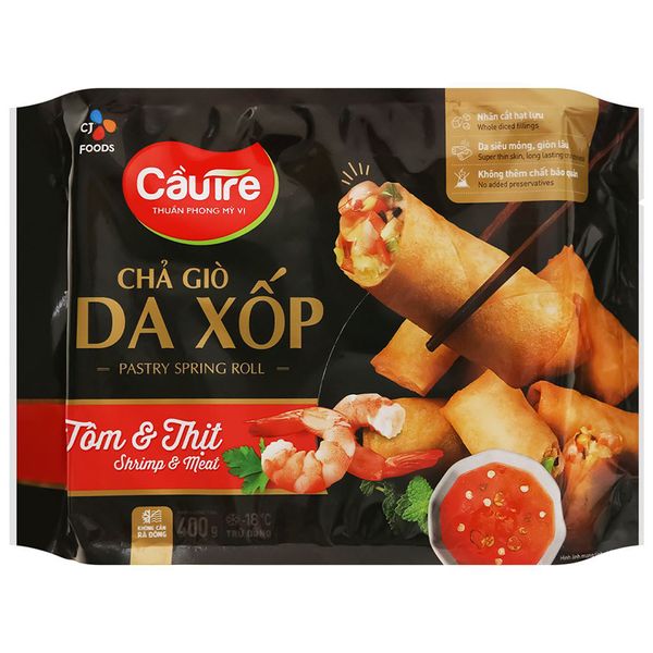  Chả giò da xốp Cầu Tre tôm và thịt 400g 