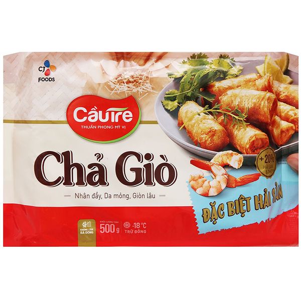  Chả giò hải sản đặc biệt Cầu Tre gói 500g 