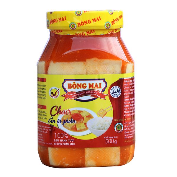  Chao Bông Mai hũ nhựa 500 g 