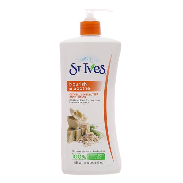  Sữa dưỡng thể ST.IVES chiết suất lúa mạnh và bơ dưỡng ẩm ngày và đêm 621ml 