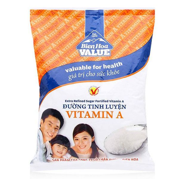  Đường tinh luyện vitamin a Biên Hòa Value gói 1kg 