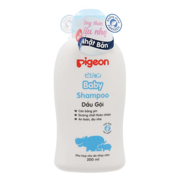  Dầu gội cho bé Pigeon Baby Shampoo cân bằng ph 200ml 