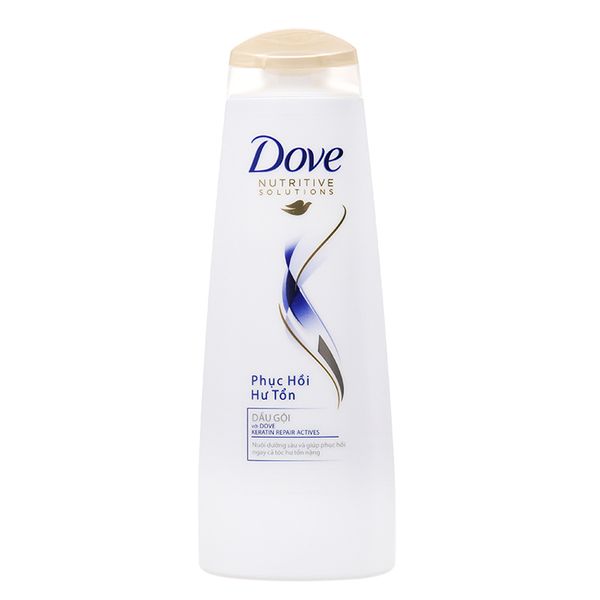  Dầu gội Dove Keratin phục hồi hư tổn chai 340g 