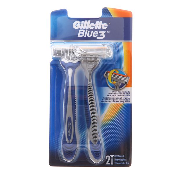  Dao cạo râu 3 lưỡi Gillette Blue 3 2 cây 