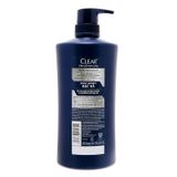  Dầu gội Clear Men sạch gàu bạc hà chai 650g 