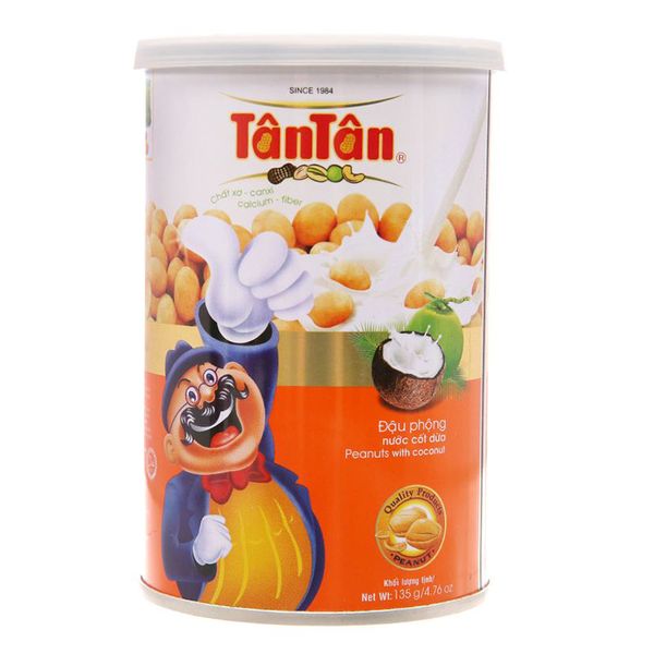  Đậu phộng nước cốt dừa Tân Tân lon 135g 