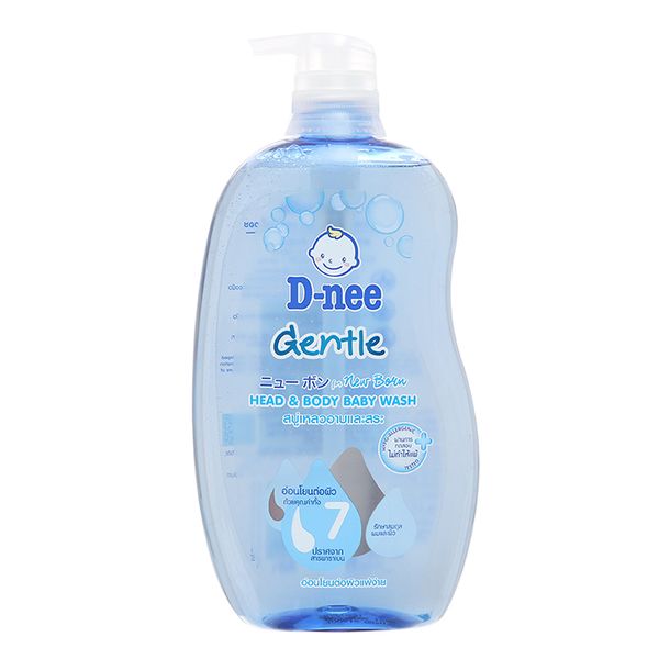  Dầu tắm gội trẻ em D-nee Gentle xanh 800ml 