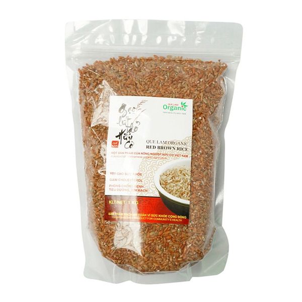  Gạo lứt đỏ sạch hướng hữu cơ Quế Lâm gói 1kg 