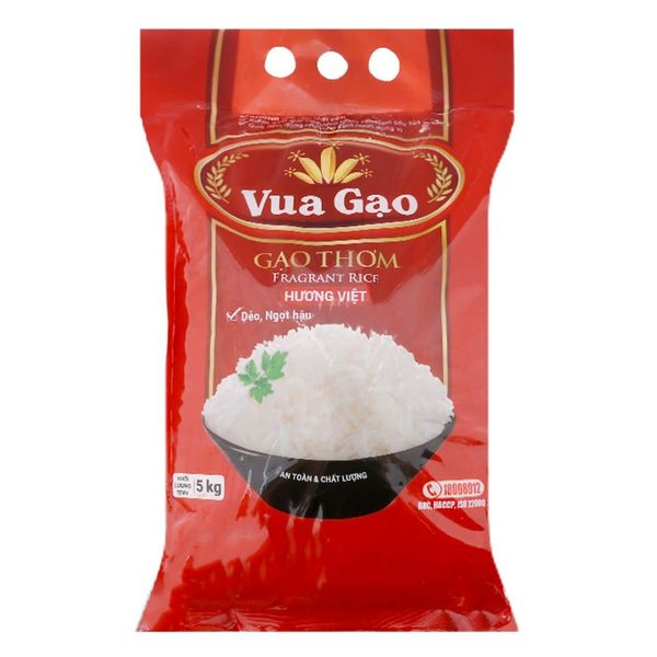  Gạo thơm Vua Gạo Hương Việt gói 5kg 