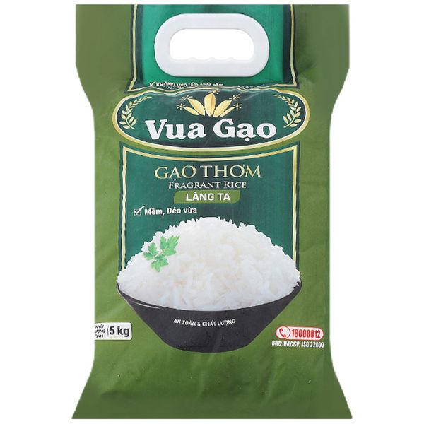  Gạo thơm Vua Gạo làng ta gói 5 kg 