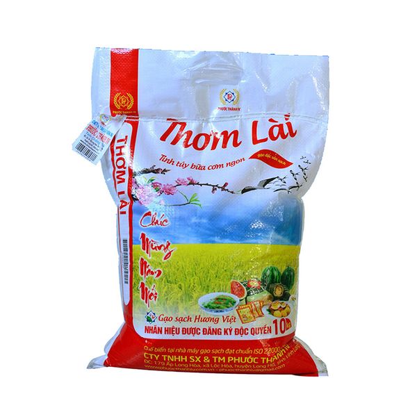  Gạo thơm lài Campuchia Phước Thành 4 thơm dẻo vừa ngọt cơm bao 5 kg 