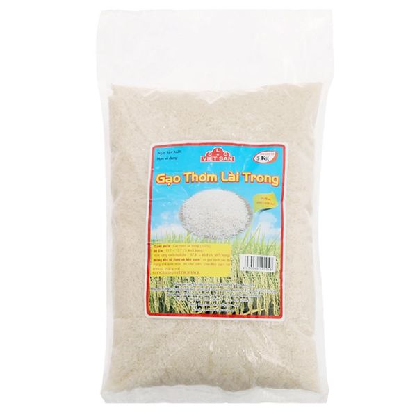  Gạo thơm lài trong Việt San túi 5kg 