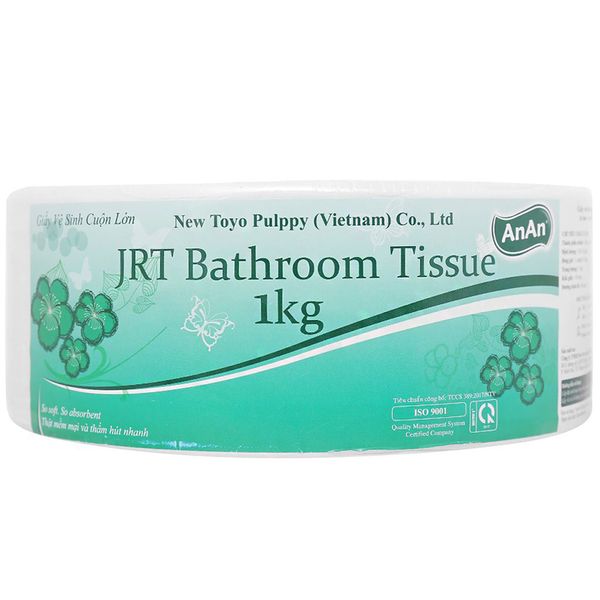  Giấy vệ sinh cuộn lớn An An JRT Bathroom 10cm x 12cm 2 lớp cuộn 1kg 