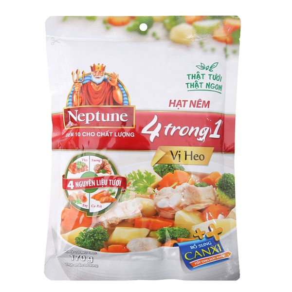  Hạt nêm Neptune 4 trong 1 vị heo gói 170g 