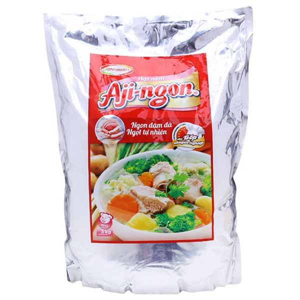  Hạt nêm xương thịt heo Aji ngon gói 3 kg 