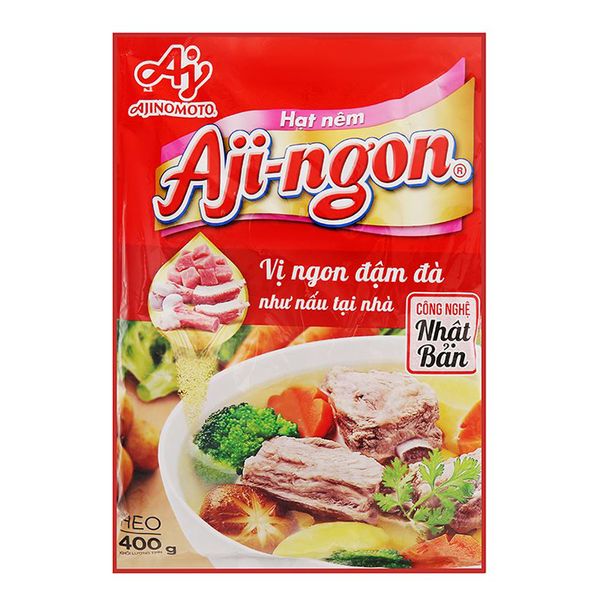  Hạt nêm xương thịt heo Aji ngon gói 400g 