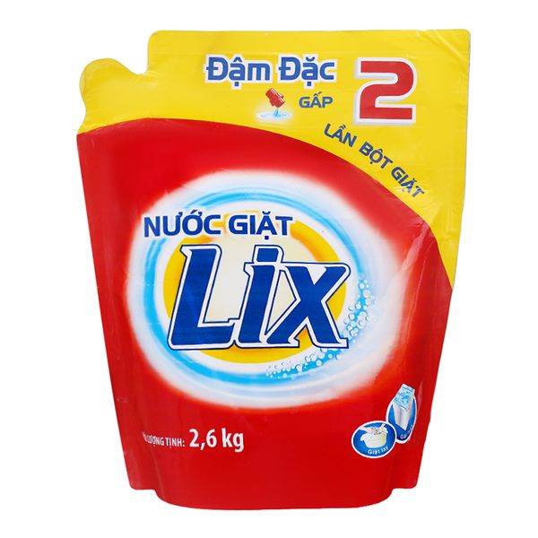  Nước giặt Lix đậm đặc hương hoa túi 2,5 lít 