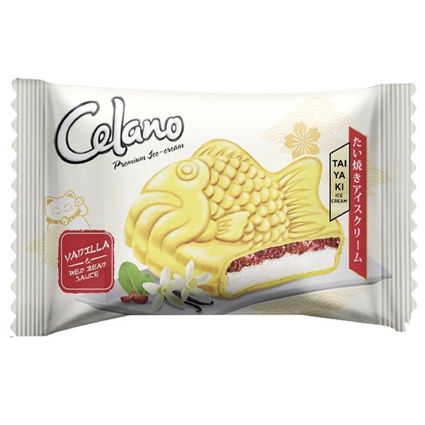  Kem bánh cá Celano vị vani đậu đỏ gói 70g 