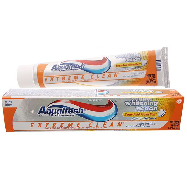  Kem đánh răng Aquafresh trắng răng hương bạc hà tuýp 158,7 g 