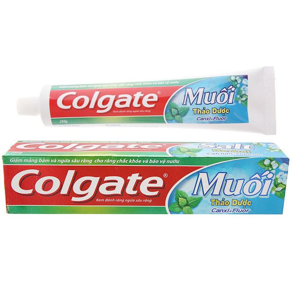  Kem đánh răng Colgate ngừa sâu răng muối thảo dược tuýp 225 g 