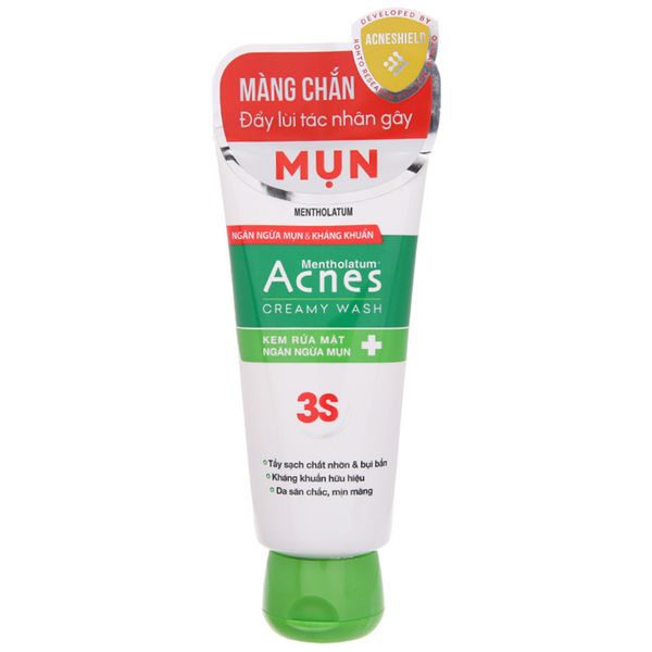  Kem rửa mặt Acnes Rohto ngừa mụn 50g 