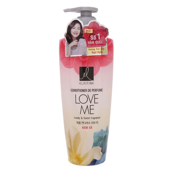  Kem xả Elastine Love Me hương hoa cỏ và trái cây chai 600ml 