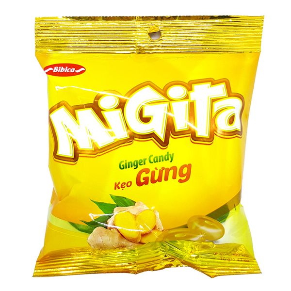  Kẹo cứng vị gừng Migita gói 70g 