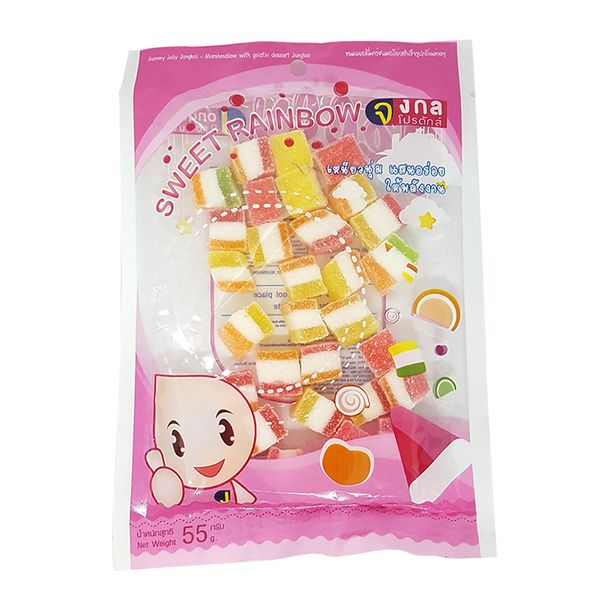  Kẹo dẻo Jelly Sweet Rainbow gói 55g 