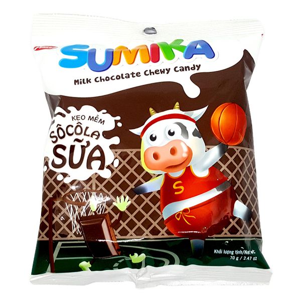  Kẹo mềm sô cô la sữa Sumika gói 70g 
