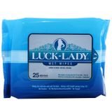  Khăn ướt Luck Lady không mùi gói 25 tờ 