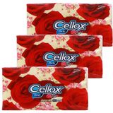 Khăn giấy ăn Cellox Purify Rosy 2 lớp bộ 3 gói x 180 tờ 