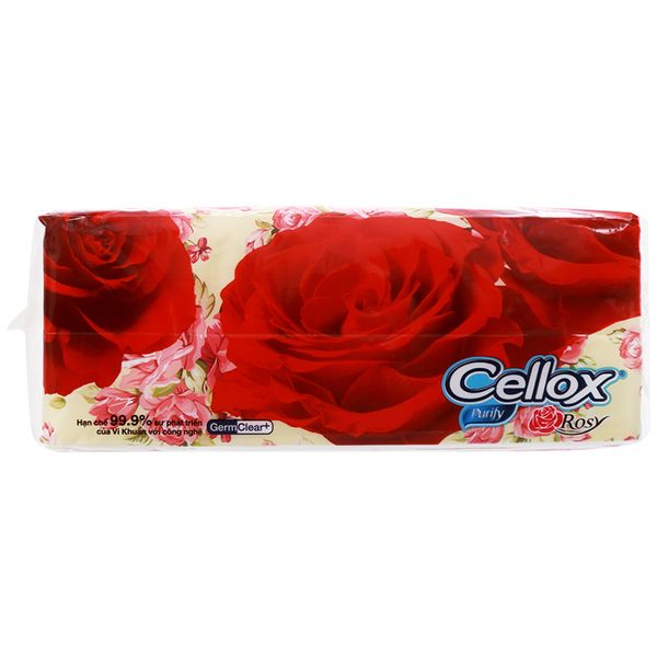  Khăn giấy ăn Cellox Purify Rosy 2 lớp gói 180 tờ 