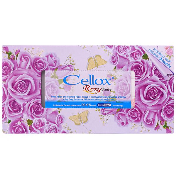  Khăn giấy thơm Cellox Rosy 2 lớp hộp 150 tờ 