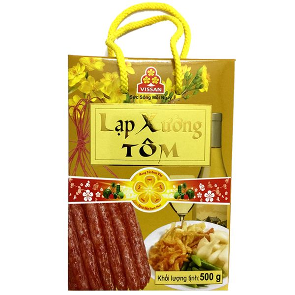  Lạp xưởng tôm Vissan hộp 500g 