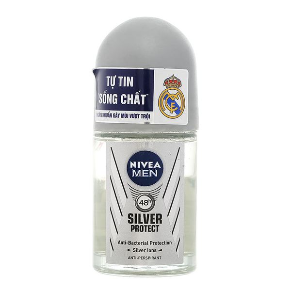  Lăn khử mùi Nivea Men Silver Protect phân tử bạc chai 25ml 