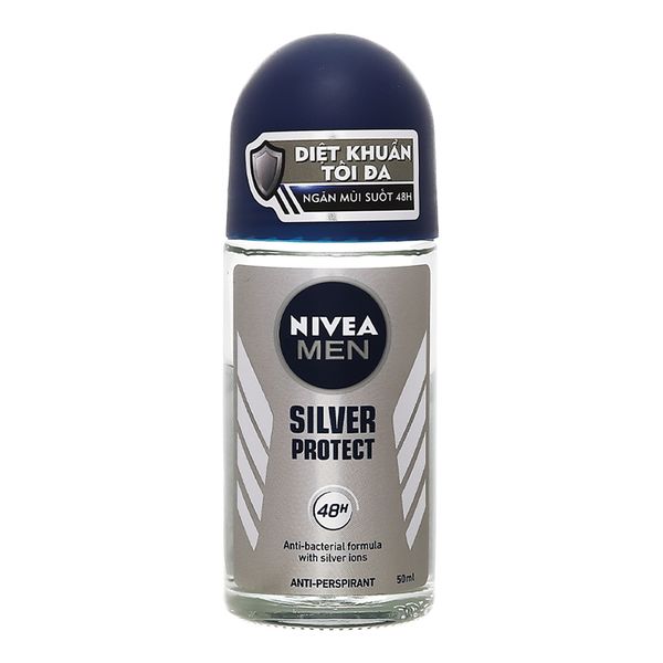  Lăn khử mùi Nivea Men Silver Protect phân tử bạc chai 50ml 