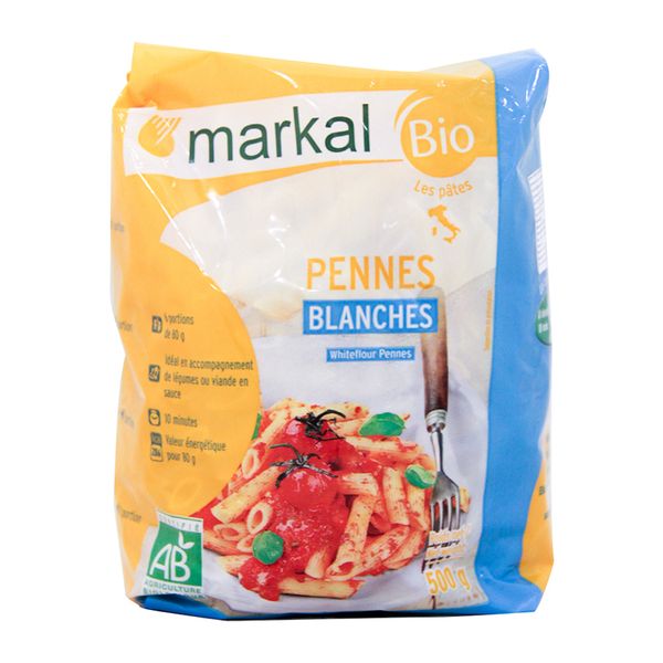  Mì ống trắng hữu cơ penne Markal gói 500g 