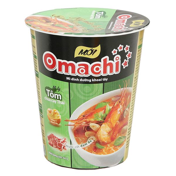  Mì khoai tây Omachi tôm chua cay Thái ly 66g 