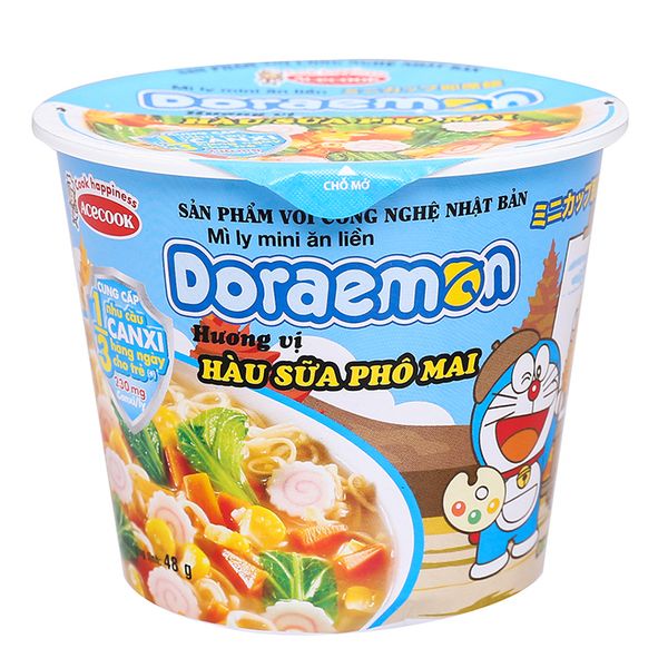  Mì ly mini Doraemon hàu sữa phô mai ly 48g 